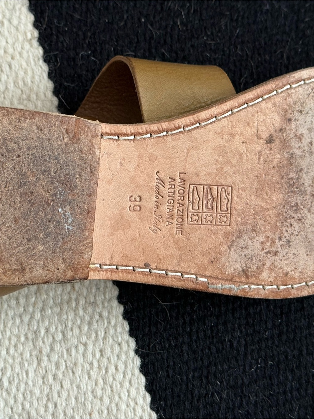 Vince Beige Taupe Suede Block Heel Sandals - Picture 8 of 8